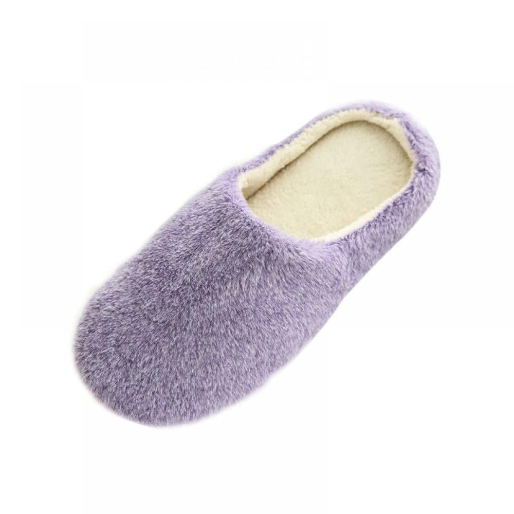 Womens Memory Foam Slippers, Slip on House Slippers for Women Indoor