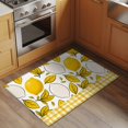 thumbnail image 2 of Yellow Lemon Entryway Rug 2'x3'&nbsp; Non Slip Front Door Mats, Summer Botanical Leaves Plaid Entrance Rugs Indoor Outdoor Carpet, Washable Floor Mats Small Area Rug for Bedroom Kitchen, 2 of 8