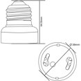 thumbnail image 6 of TORCHSTAR 12-Pack E26/E27 to GU10 Adapter, E26/27 Edison Screw to GU10 Bayonet Base Socket Adapter Converter, Fits LED/Halogen/CFL Light Bulbs, Heat-resistant, Anti-burning, No Fire Hazard, 6 of 7