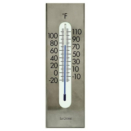 La Crosse Technology 204-1523 9 in. Atomic Clock with In-Out Temperature Thermometer