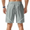 thumbnail image 4 of Men's Athletic Running Shorts Mesh Quick Dry Lightiweight Gym Workout Athletic Training Short with Zipper Pockets, 4 of 7