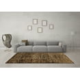 thumbnail image 3 of Ahgly Company Indoor Square Abstract Brown Modern Area Rugs, 8' Square, 3 of 4