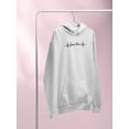 thumbnail image 3 of Just Live Ecg W Quote Hoodie Women -Image by Shutterstock, Female XX-Large, 3 of 4