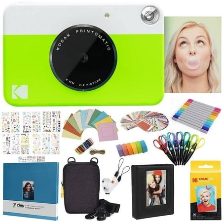 KODAK PRINTOMATIC Instant Print Camera Point and Shoot Camera Durable Compact Colored