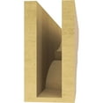 thumbnail image 4 of 4"W x 24"D x 8"H Thin Ridgewood Rough Cedar Woodgrain TimberThane Corbel, Primed Tan, 4 of 6