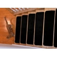 thumbnail image 2 of Comfy Stair Tread Treads Indoor Skid Slip Resistant Carpet Stair Tread Treads Machine Washable 8 ½ inch x 30 inch (Set of 13, Black), 2 of 5