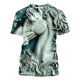 thumbnail image 5 of Camisetas de Manga Larga de los Hombres Relief Steed Impresión Gráfica Tee, Sudadera de Cuello de la Tripulación Casual para Al Aire Libre, Vacaciones Y Uso Diario, 5 of 7
