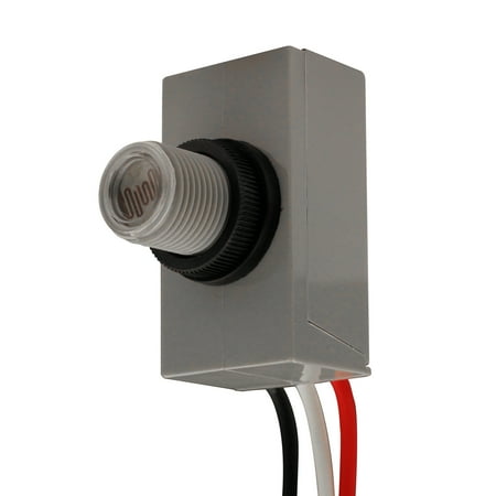 Design House 588095 Internal Mount 120-Volt Outdoor Photocontrol, Commercial/Residential Use, Dusk to Dawn Sensor