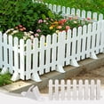 thumbnail image 4 of Weloille Base Garden Fence 1Pc, Detachable Lawn Guardrail Vegetable Fence, Weather Resistant Easy Install Landscape Border, Decorative Fencing for Patio Yard Vegetable Garden Flower Bed, 4 of 5