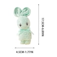 thumbnail image 2 of FcBaudy Corals Fleece Small Towel Squares Handkerchief Cute Rabbits Shaped Souvenir Gift Towel bath towels, 2 of 3