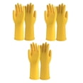 thumbnail image 1 of Guantes de cocina impermeables de goma para lavar platos de uso doméstico o en coche resistentes al desgaste de látex, 1 of 6
