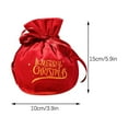 thumbnail image 3 of Bolsa de Terciopelo de Navidad Ganfancp Bolsillo Caja de Caramelos de Navidad Bolsa de Tela de Navidad, 3 of 5