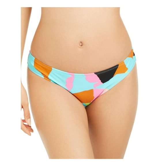 Hula Honey Womens Juniors Printed Hipster Swim Bottom Separates Blue M