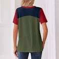 thumbnail image 3 of KDDYLITQ USA Soccer Jersey Women Soccer Cup 2026 Short Sleeve Henly Neck Button Shirt USA Print Lightweight Soccer Fan Jersey Army Green 3XL, 3 of 3