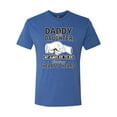thumbnail image 2 of Wild Bobby,Daddy and Daughter Always Heart to Heart Daddys Girl Father Gift, Father's Day, Men Premium Tri Blend Tees, Vintage Royal, Large, 2 of 3
