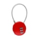 thumbnail image 2 of Candado de combinación de 3 piezas, Candado de código de candado de combinación de 3 dígitos con cuerda de alambre Candado impermeable para exteriores para mochila Maleta Locker (rojo, azul,, 2 of 4