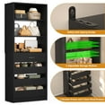 thumbnail image 2 of Homieasy Space-Saving Modular Closet Organizer System with 4 Drawers & Adjustable Shelves - Wood Storage Cabinet for Bedroom/Entryway, Easy Assembly Tall Wardrobe Unit in Black Finish, 2 of 8