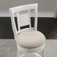 thumbnail image 2 of American Woodcrafters Grove White Solid Wood Swivel 30-inch Bar Stool, 2 of 5