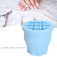 thumbnail image 4 of Makeup Brush Cleaner Mat, 2 In 1 Makeup Brush Cleaning Mat Silicone Makeup Brush Cleaning Pad Bowl Scrubber With Brush Drying Rack Folding Space Saving Cosmetic Brush Cleaner Bowl, 4 of 8