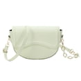 thumbnail image 1 of Adecuado para viajes diarios, citas, nuevo bolso de sillín de moda retro, bolso de cuero artificial con un solo hombro, verde, 1 of 5