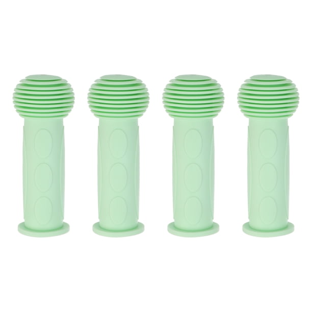 Uxcell 4 piezas de empuñaduras para manillar de bicicleta 4.13" de goma antideslizante en forma de hongo, adecuadas para manillares de 7/8", verde