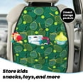 thumbnail image 4 of Tennis Rackets and Balls Mats Back Seat Protectors, Car Seat Protector Vehicle Organizers Waterproof Cover Back Seat Cover for Kids with 3 Storage Pockets 2 Pack, 4 of 5