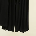 thumbnail image 4 of BaoFuBaoMei Wide Leg Pajama Set for Women 2 Piece Plus Size Cap Sleeve Pjs Crew Neck Top and Drawstring Capris Lounge Set Loose Comfy Sleepwear, 4 of 5