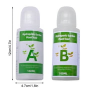 Soilless Cultivation A B Fertilizer Plant Universal Nutrient Solution Hydroponic Plant Fertilizer Compatible With Hydroponic Planter200ML