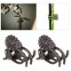 thumbnail image 3 of Lot de 200 pinces de fixation en forme de fleur pour tiges d'orchidées, accessoires de jardinage, marron, 3 of 4