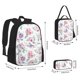 thumbnail image 2 of Disketp Rose Flower B Mochila Estampada de Gran Capacidad con Lonchera y Estuche, Set de 3 Piezas para Estudiantes, 2 of 7