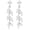 Silver, variant on APSVO 18K Gold Plated Drop Earrings for Women CZ Lightweight Hypoallergenic Post Dangle Earrings Prom Wedding Birthday Graduation Jewelry Gifts Teen Mom Bride Bridesmaid Girlfriend Wife