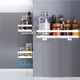 thumbnail image 2 of Estante de Cocina de Varios Niveles Montado en la Pared, Estante de Almacenamiento Desmontable para Productos de Condimentos, Estante Sin Perforaciones, 2 of 5