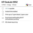 thumbnail image 3 of HP DeskJet 2952 Wireless All-in-One Color Inkjet Printer, Scanner, Copier, 3 months Free Instant Ink, 3 of 15