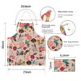 thumbnail image 7 of Dogs with Pioneer Flower Apron-Garden Aprons for Women with Pockets-Cotton Linen Waterproof Kitchen Cooking Gardening Aprons Adjustable for Kitchen,Cooking,BBQ and Salon 33x27 Inch, 7 of 7