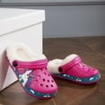 thumbnail image 5 of Gubotare Girls Scuff Slippers With Faux Fur Trim Slippers for Kid (Red,12 Little Kid), 5 of 7
