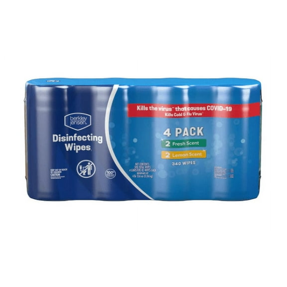 Berkley Jensen Household Disinfecting Wipe, 340 ct.