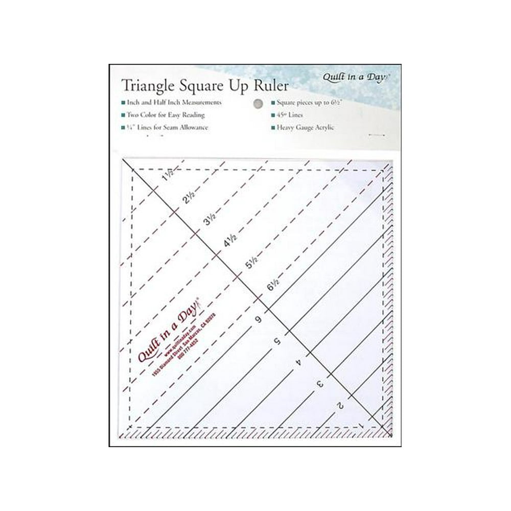 Quilt In A Day Ruler 6.5" Triangle Square Up