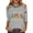 Gray, variant on Womens Round Neck 3/4 Sleeve Raglan Tops Independence Day 250th Anniversary USA Flag Print USA Embroidery Casual Lightweight T Shirts for Daily and Holiday Wear White 3XL