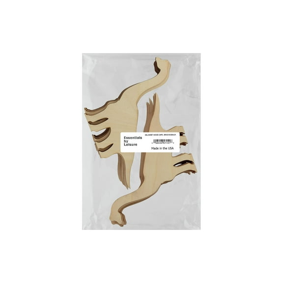 Essentials By Leisure Arts Arts Flat Wood Shape 24pc Brachiosaur