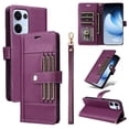 thumbnail image 4 of FOXDOCK Funda tipo Cartera para OPPO Reno 14 5G – Cubierta de Cuero PU con Múltiples Ranuras, Bolsillo para Efectivo y Correa de Muñeca, 4 of 6