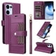 thumbnail image 4 of FOXDOCK Funda tipo Cartera para OPPO Reno 14 5G – Cubierta de Cuero PU con Múltiples Ranuras, Bolsillo para Efectivo y Correa de Muñeca, 4 of 6