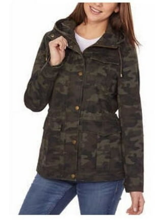 Lucky Brand Women's Anorak Camo Hooded Lined Water Resistant Jacket Size  Small