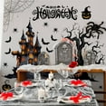 thumbnail image 3 of Wall Stickers,Halloween Witch Wall Decals Wall Window Sticker Decor Halloween Bat Wall Stickers Removable Peel And Stick Wall Decor For Bathroom Window Door Clings Decor. Custom Stickers,Black, 3 of 5