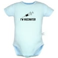 thumbnail image 5 of iDzn Pack of 2, Don't Worry! I'm Vaccinated Funny Rompers For Babies, Newborn Baby Unisex Bodysuits, Infant Jumpsuits, Toddler 0-24 Months Kids One-Piece Oufits, 5 of 5
