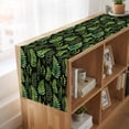 thumbnail image 6 of Table Runners 60 Inches Long Dress Scarves, Spring Leaves Farmhouse Kitchen/Dining Table Runner, Small Coffee Tablerunners, Pastoral Garden Botanical Black 13x60 Inch, 6 of 9