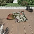 thumbnail image 3 of HOMETRENDS Lush Oasis Painterly Jungle Outdoor Patio Seat Toss Cushion 16 in. x 16 in., 3 of 5
