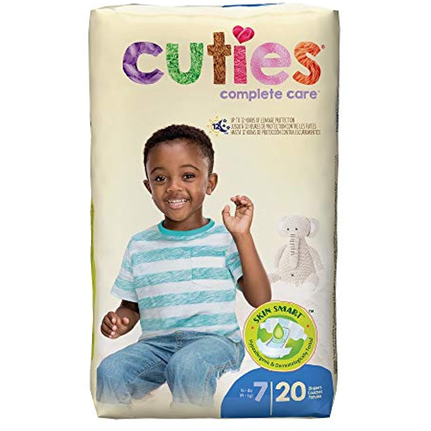 20 Pack CRD701 Cuties Essential Diaper, Size 7