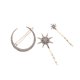 thumbnail image 1 of 3Pack Shiny Moon Star Rhinestone Hairpin Lady Girls Hair Clip Joyas Regalos Sunnimix Pinza de pelo de la horquilla, 1 of 7