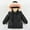 Black, variant on Little Girls' Hot Pink Puffer Jacket 5T - Warm Winter Coat with Faux Fur Hood, Pockets, Waterproof Nylon Spandex