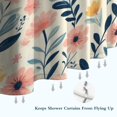 thumbnail image 6 of Pioneer Flower Floral Print Pattern Shower Curtain 72"x72" ,Bathroom Decorative Shower Curtains Set with 12 Hooks,Modern Waterproof Washable Shower Curtain, 6 of 6